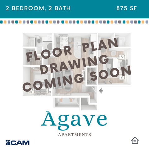 a graphic that says floor plan drawing coming soon